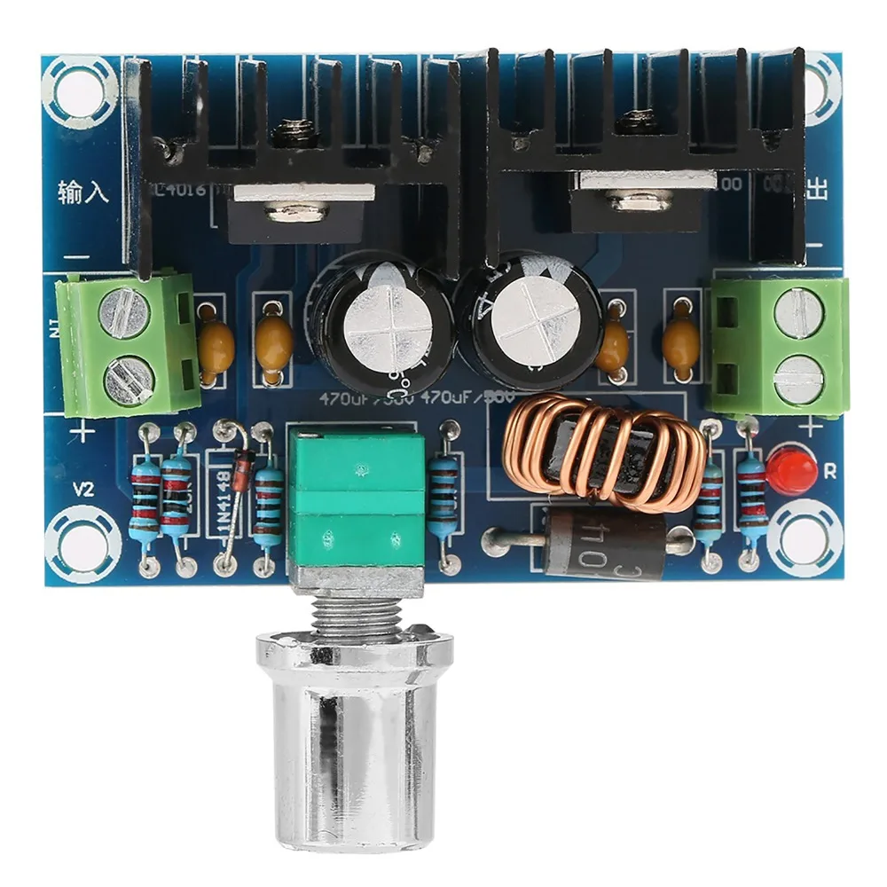 2 Pcs XH-M401 DC-DC Voltage Regulator 4-40V to 1.25-36V XL4016E1 Chip Voltage Regulator 8A 200W DC-DC Step Down Buck Module