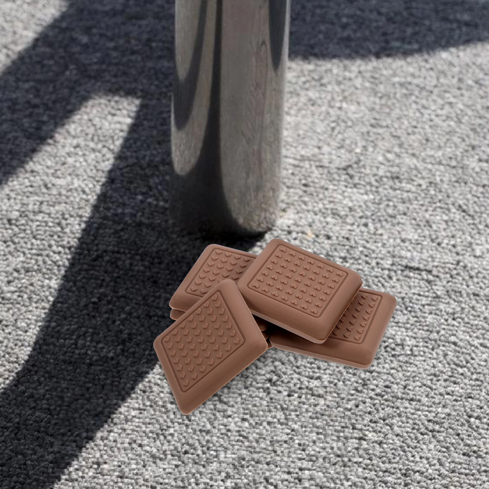 8pcs 가구 프로텍터 접착 의자 패드 책상 피트 패드 나무 바닥 프로텍터 의자 피트 교체 패드 의자 액세서리