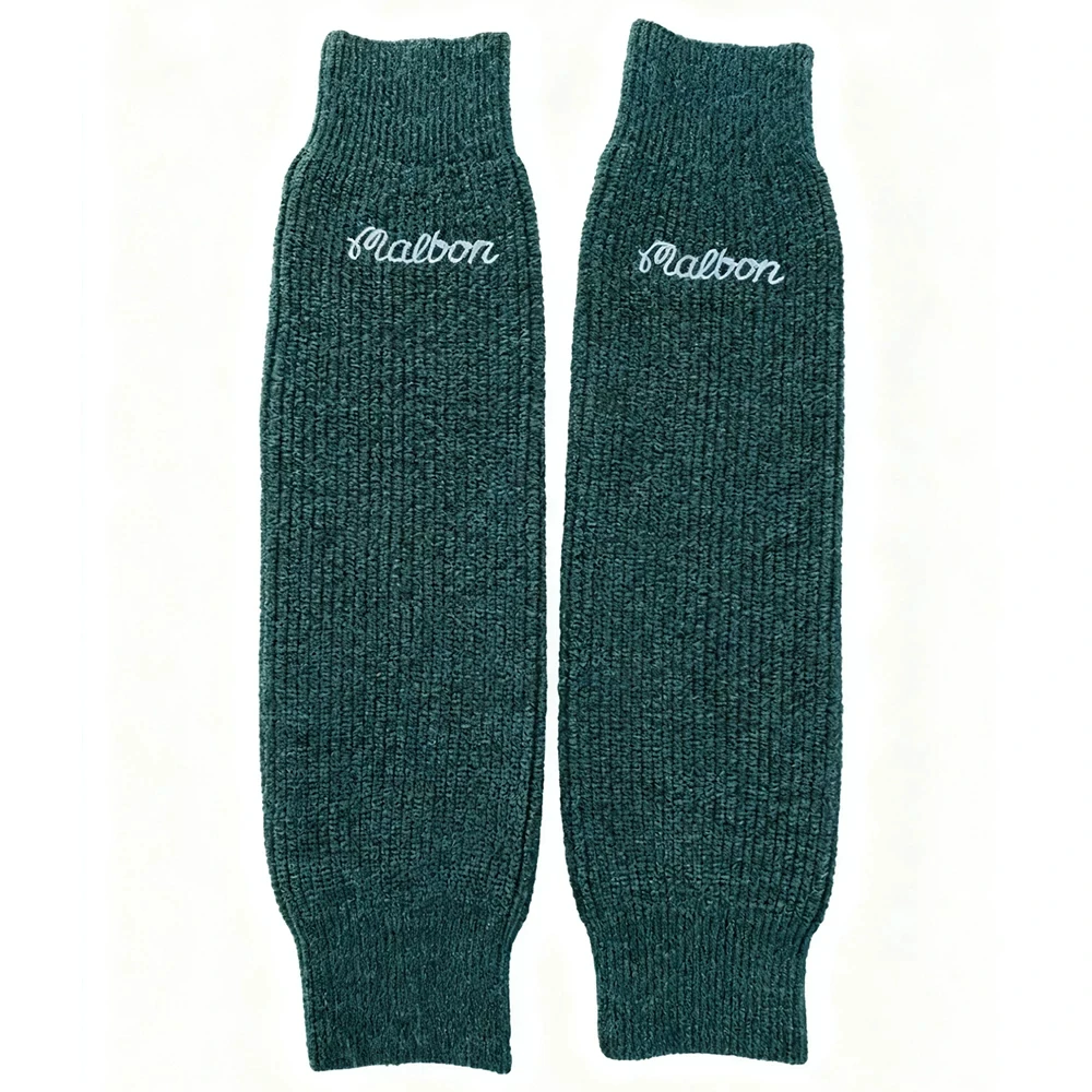malbon Women's Golf Socks Embroidered Letter Mid Calf Sports Socks Warm Terry Cushioned Thickened Athletic Socks for Women