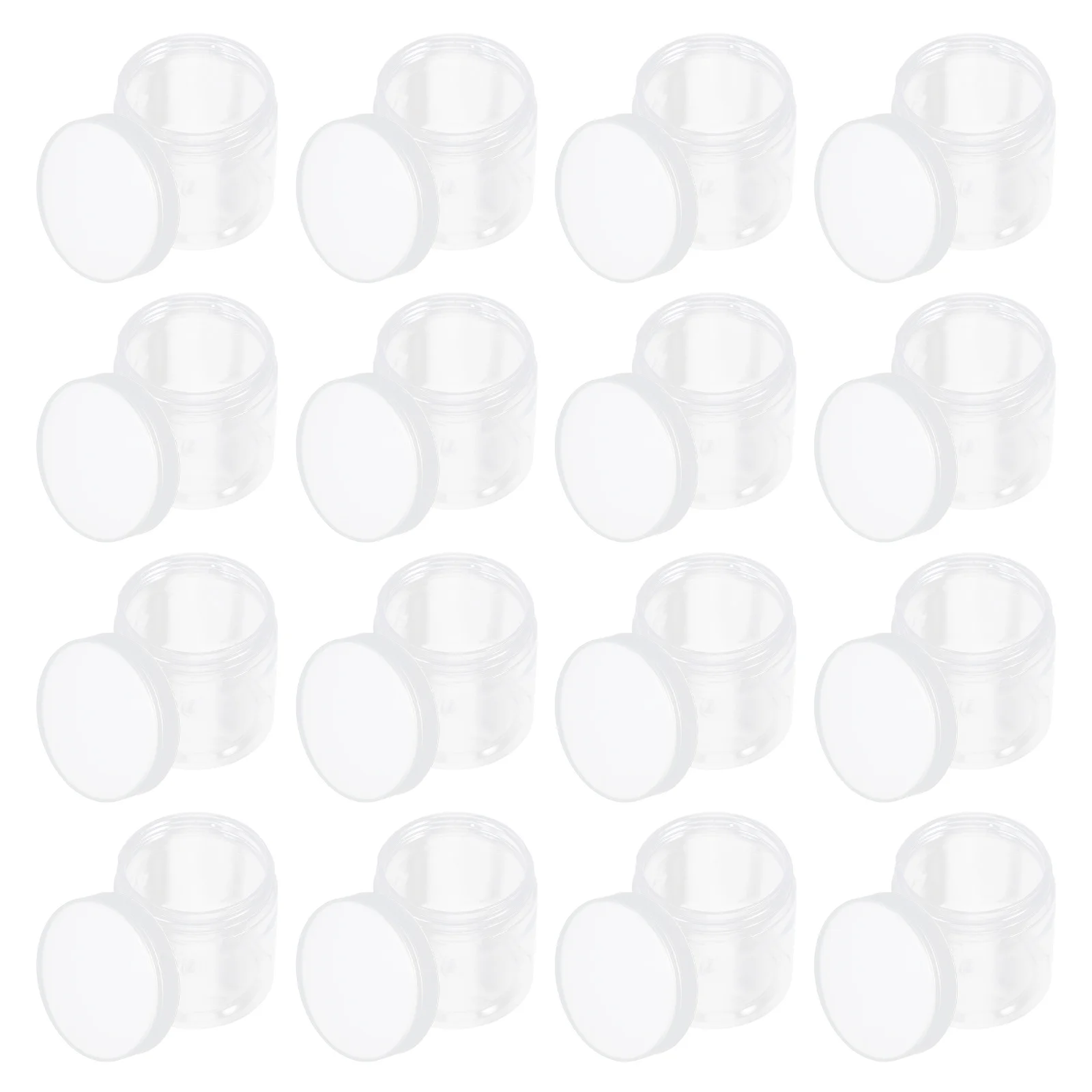 20Pcs Plastic Food Storage Bottles Sealing Bottles for Home 6 Oz Containers with Lids Multifunctional Kitchen Cereal Holder