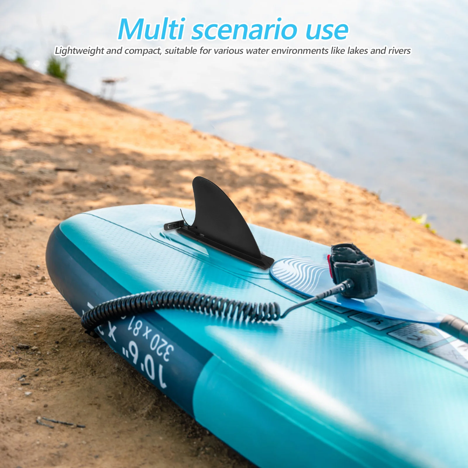 

1 set Detachable Kayak Fin For Enhanced Stability Steering Precision Inflatable Paddleboard Replacement Water Divider With