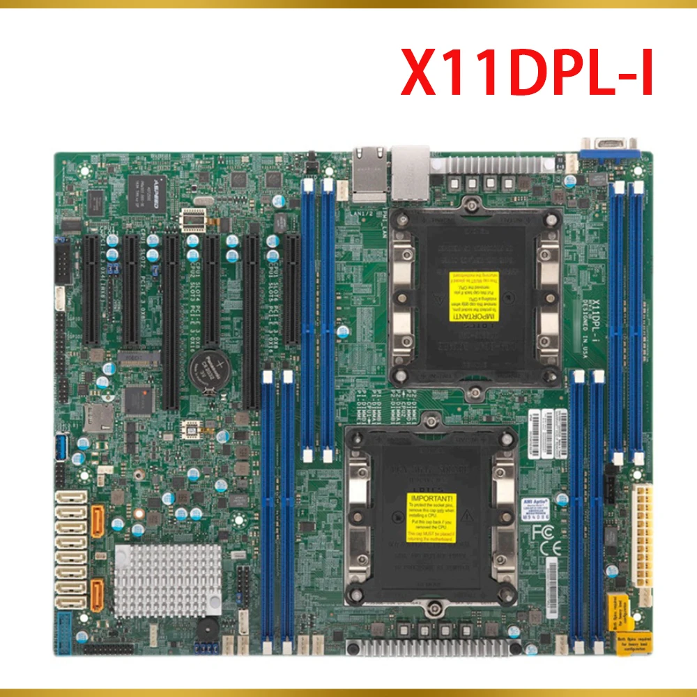 Dual-channel Server Motherboard For Supermicro C621 Chip LGA 3647 M.2 X11DPL-I