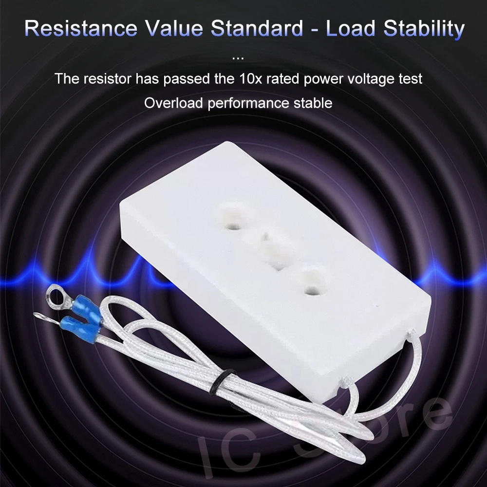 1PCS BKG Inverter Charging Cement Resistor 80W 5R 10R 20R 30R 50R 60R 100R Ohm Square Shell for Frequency Converter Startup