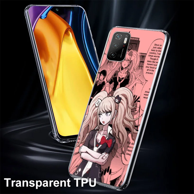 Danganronpa Enoshima Junko Phone Case For Xiaomi Poco X6 X5 X4 X3 Nfc F6 F5 Pro F4 Gt F3 F2 F1 M5 M5S M4 M3 5G Shell Coque X5 X4