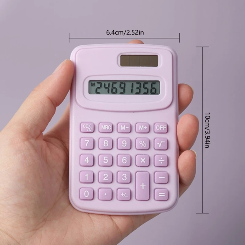 일상 및 기본 사무실을 위한 귀여운 8자리 대형 LCD 디스플레이 빅 버튼 계산기