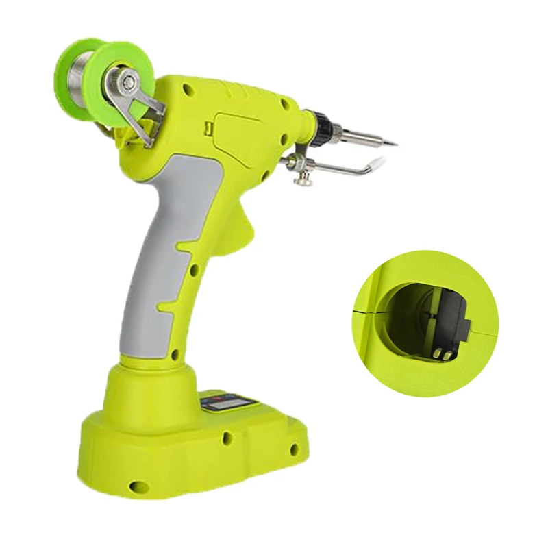 

75W LED Digital Cordless Electric Soldering Iron Kit Electric Soldering Gun for Ryobi 18V Lithium Battery Home DIY Repair Tools