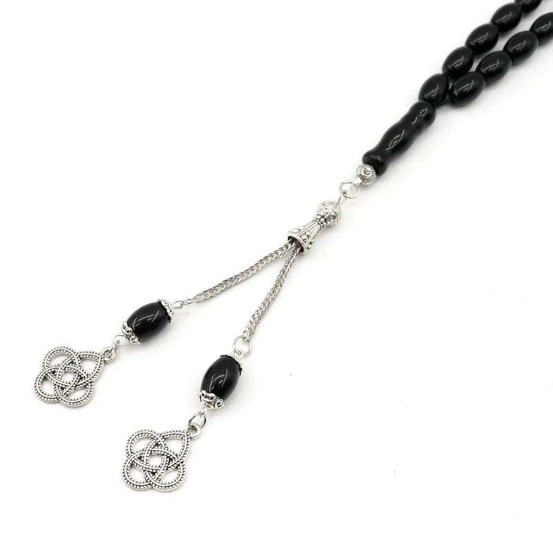 8*12mm Size Oval Natural Agate Tasbih Muslim Gemstone Prayer Beads Misbaha Islamic Rosary arabic Fashion Eid ramadan Gifts