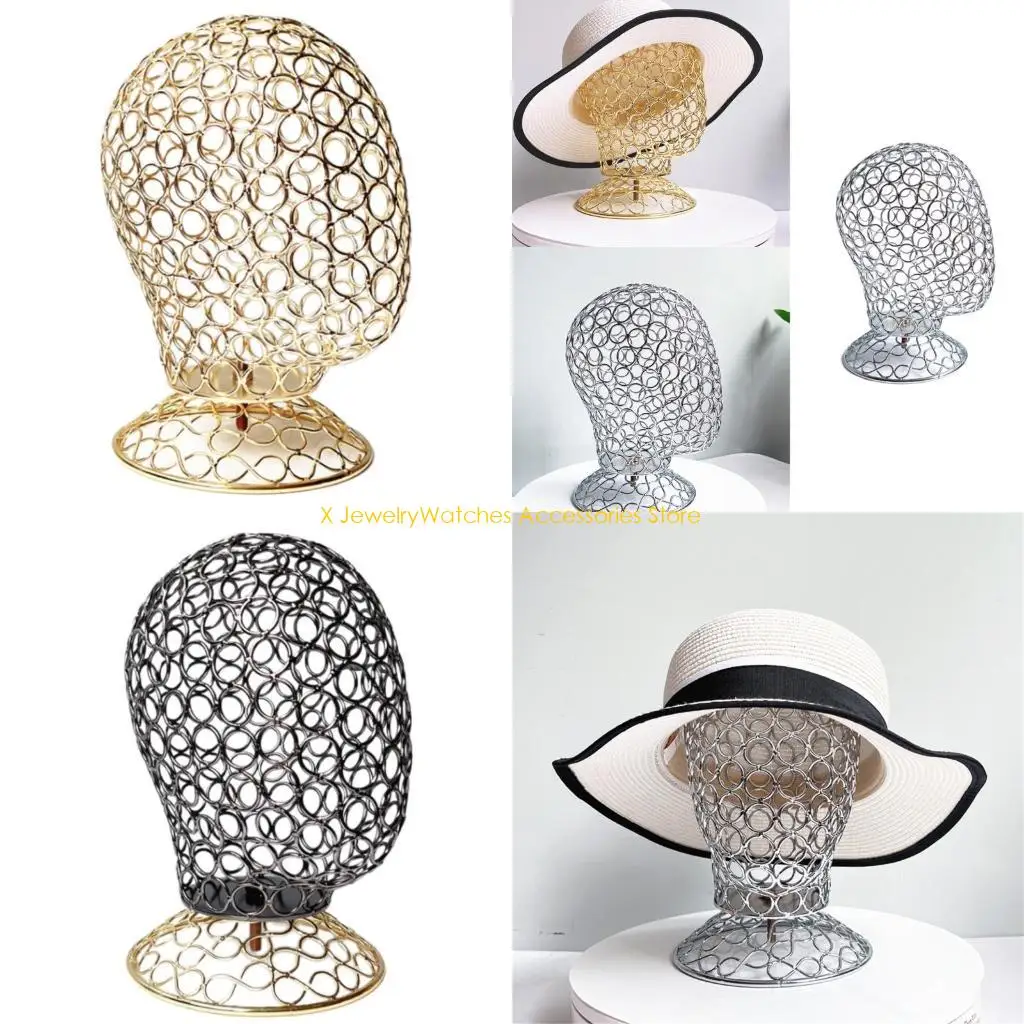 

31 кд элегантный держатель парика Шляпа Дисплей Стенд металлический манекен голова железной текстуры для шляпы
