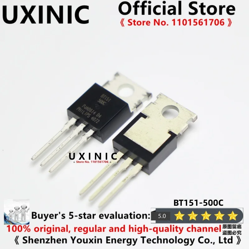 UXINIC  100% New Imported Original BT151 BT151-500C  TO-220 Single Transistor Triode