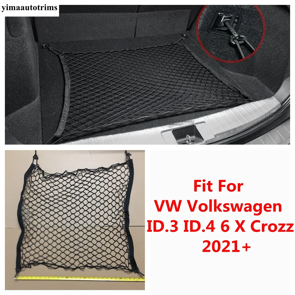 

Rear Trunk Cargo Storage Bag Luggage Net Mesh Accessories For VW Volkswagen ID.4 6 X Crozz 2021 - 2024 / ID.3 ID3 2021 - 2024