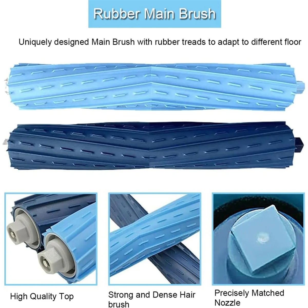 Top-rReplacement Parts Kit Accessories for Ecovacs Deebot Ozmo T9 AIVI T9 AIVI+ Vacuum Cleaner Robot Main Brush/Roller