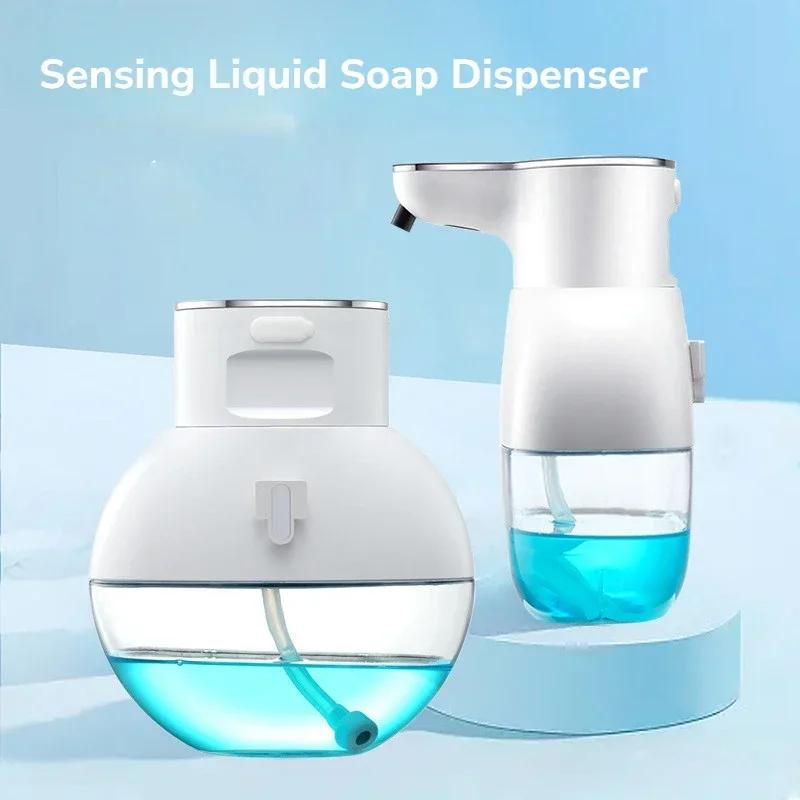 

400ML Automatic Sensing Liquid Soap Dispenser Touchless Wall Mounted Liquid/Foam Model Rechargeable for Hotel Bathroom Kitchen