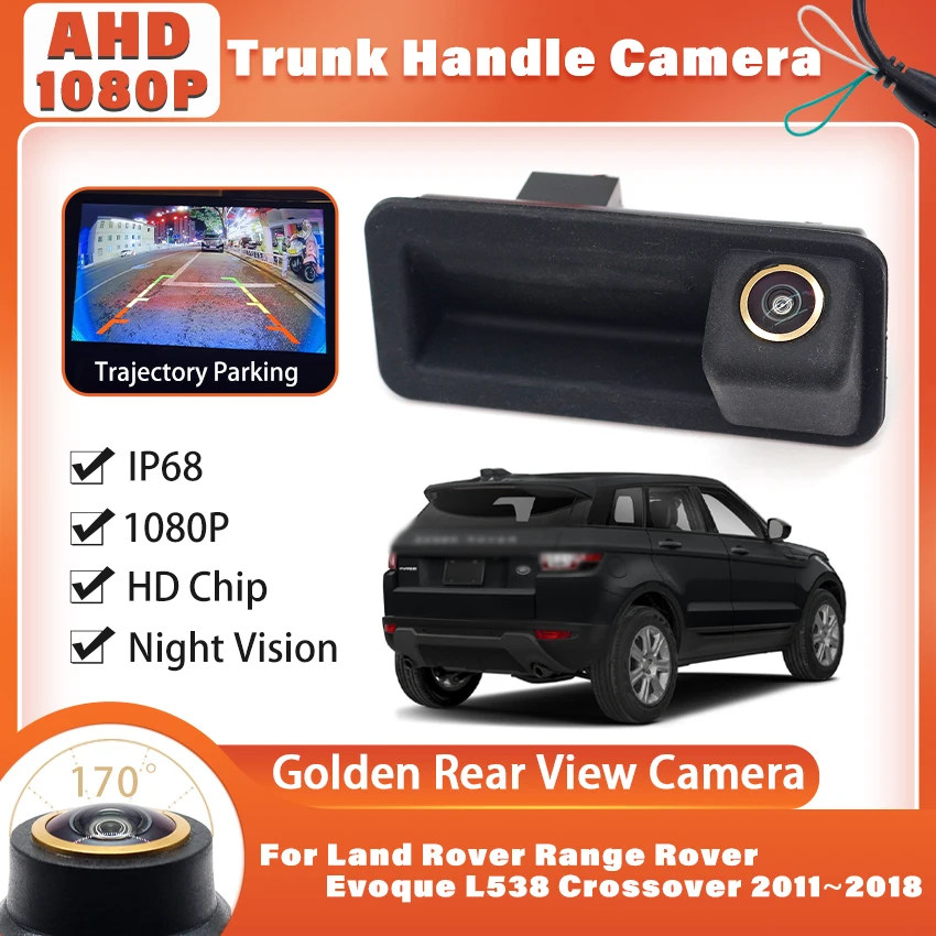 1080P Trunk Handle Reversing Camera For Ford Focus 2 MK2 Mondeo MK4 S-Max C-Max Kuga MK1 Fiesta MK7 For Rover Range Freelander 2
