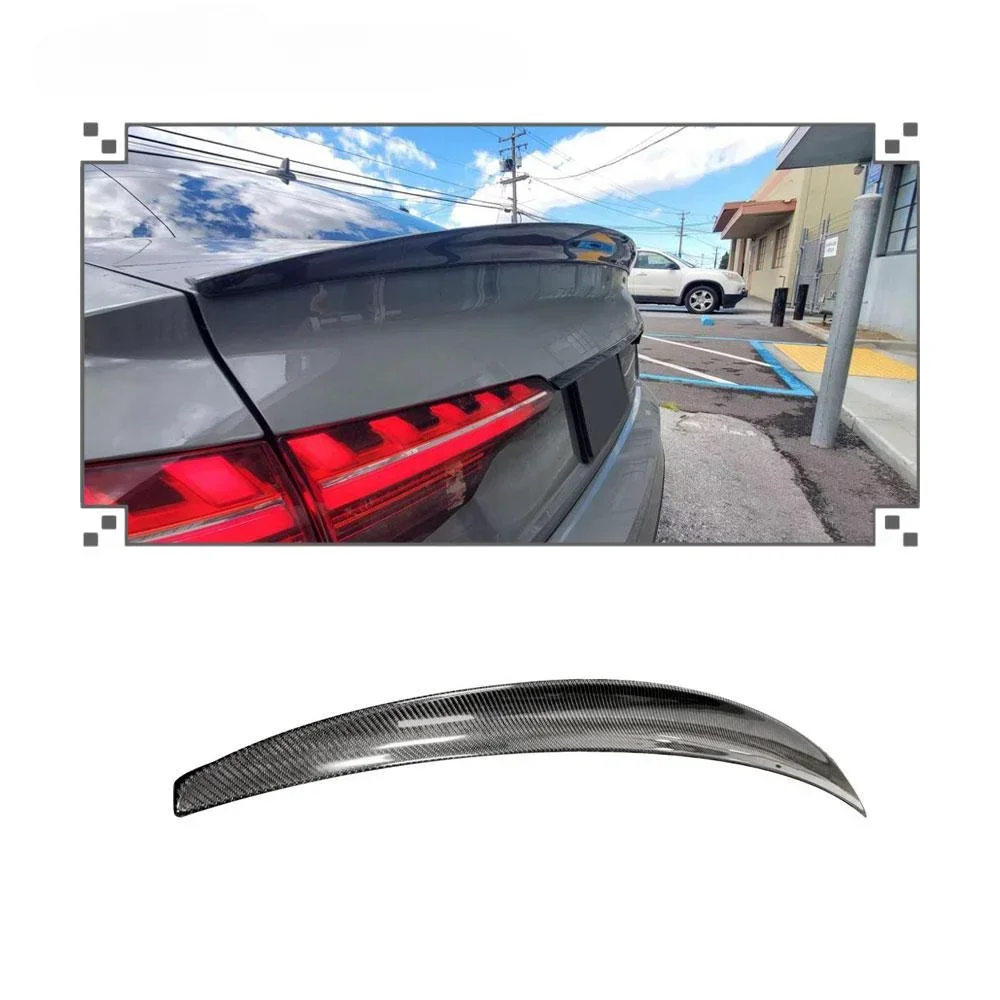 

Pre-preg Carbon fiber Rear Spoiler Trunk wing Spoiler For AUDI A4 S4 B9 Sedan 2022-24