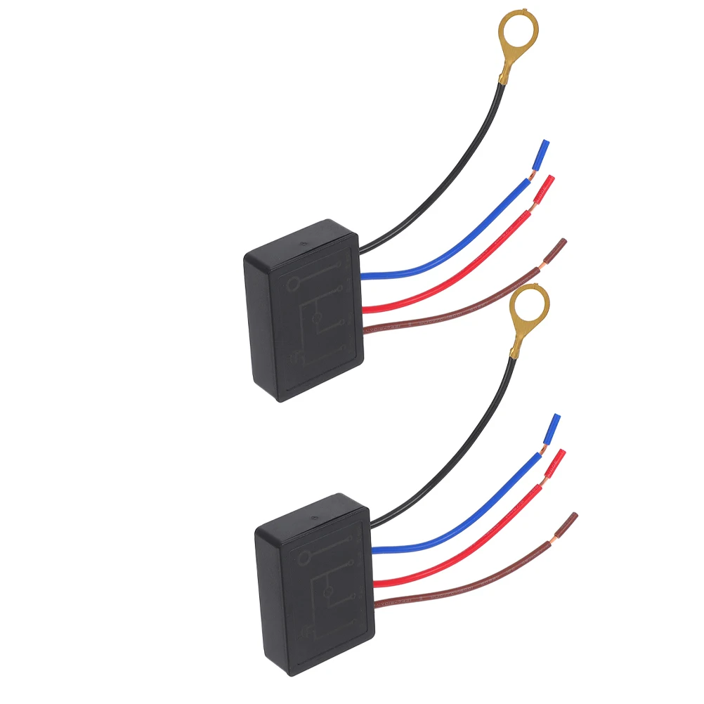 

2pcs Touch Sensor Lamp Dimming Control Module Black Desk Portable Bedroom Office Study Light Adapter 4 Level for Table