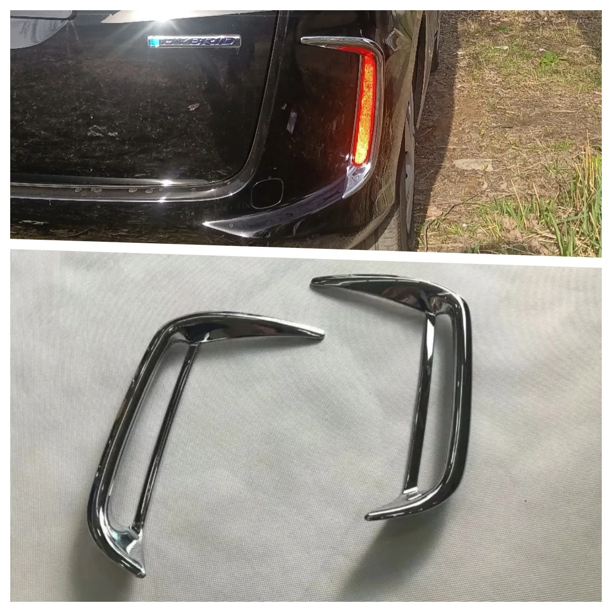 For Honda Freed 2017 2018 2019 2020 ABS Chrome Front Foglight Lamp Frame Cover Rear Fog Light Trims Car Styling Accessories