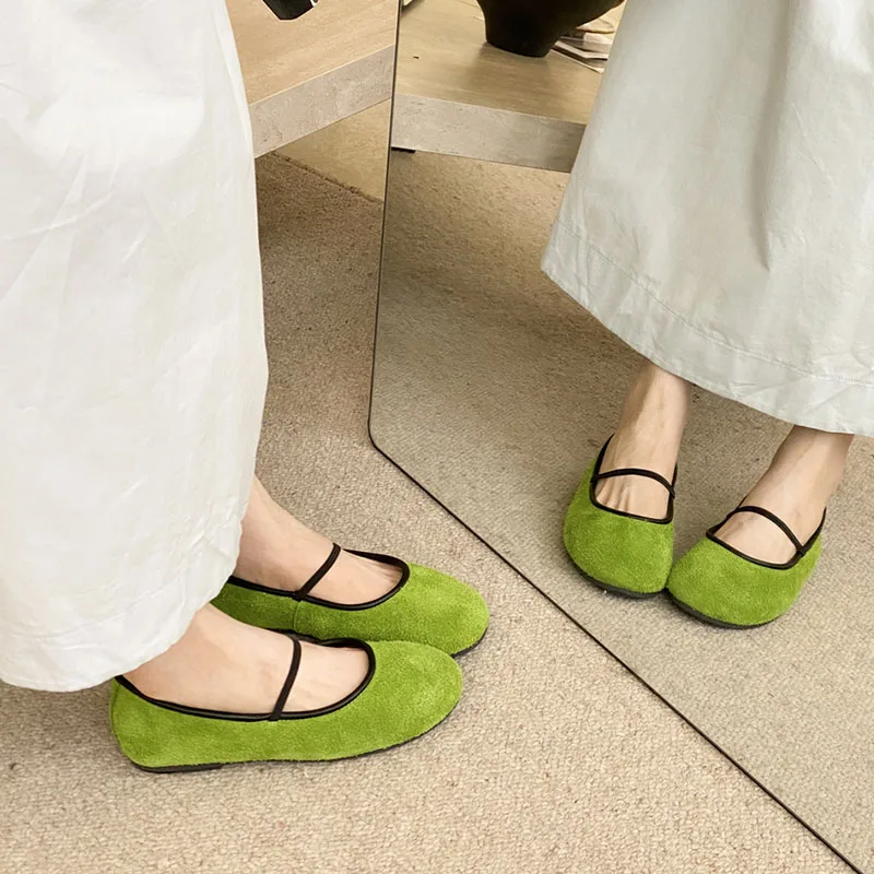 

Новая мода, женские балетки с круглым носком, повседневная мягкая женская обувь без шнуровки, женские туфли на плоской подошве с женской обувью