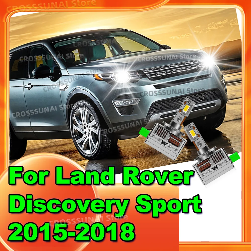 

2Pc LED Car Headlight Canbus Replace Xenon Bulbs HID 50000LM Auto Lamp For Land Rover Discovery Sport 2015 2016 2017 2018