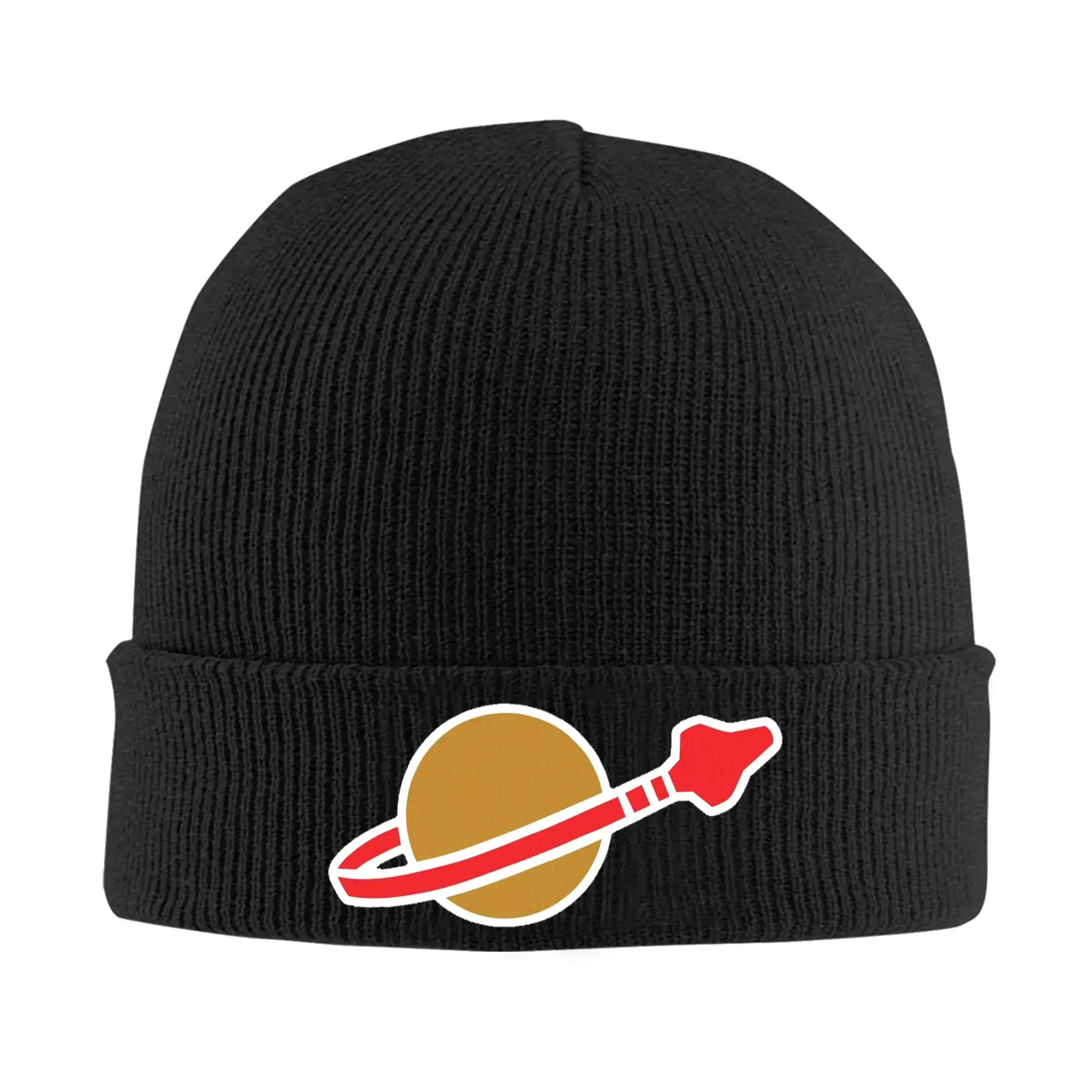 Classic Space Logo Warm Knitted Cap Winter Knit Bonnet Hat Skullies Beanies Hip Hop Caps for Unisex
