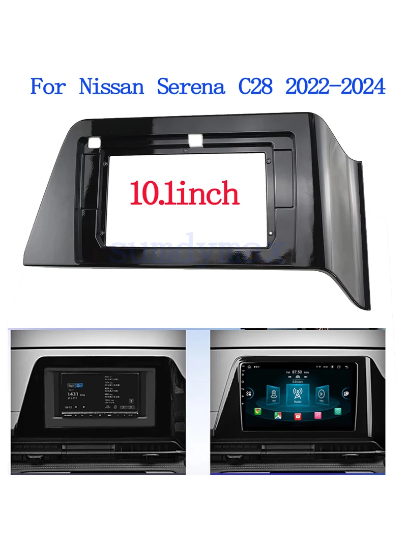 10.1 inch 2din big screen Android Radio Audio Dash Fitting Panel Kit For nissan serena C28 2022 2023 2024 Car Frame Adapter