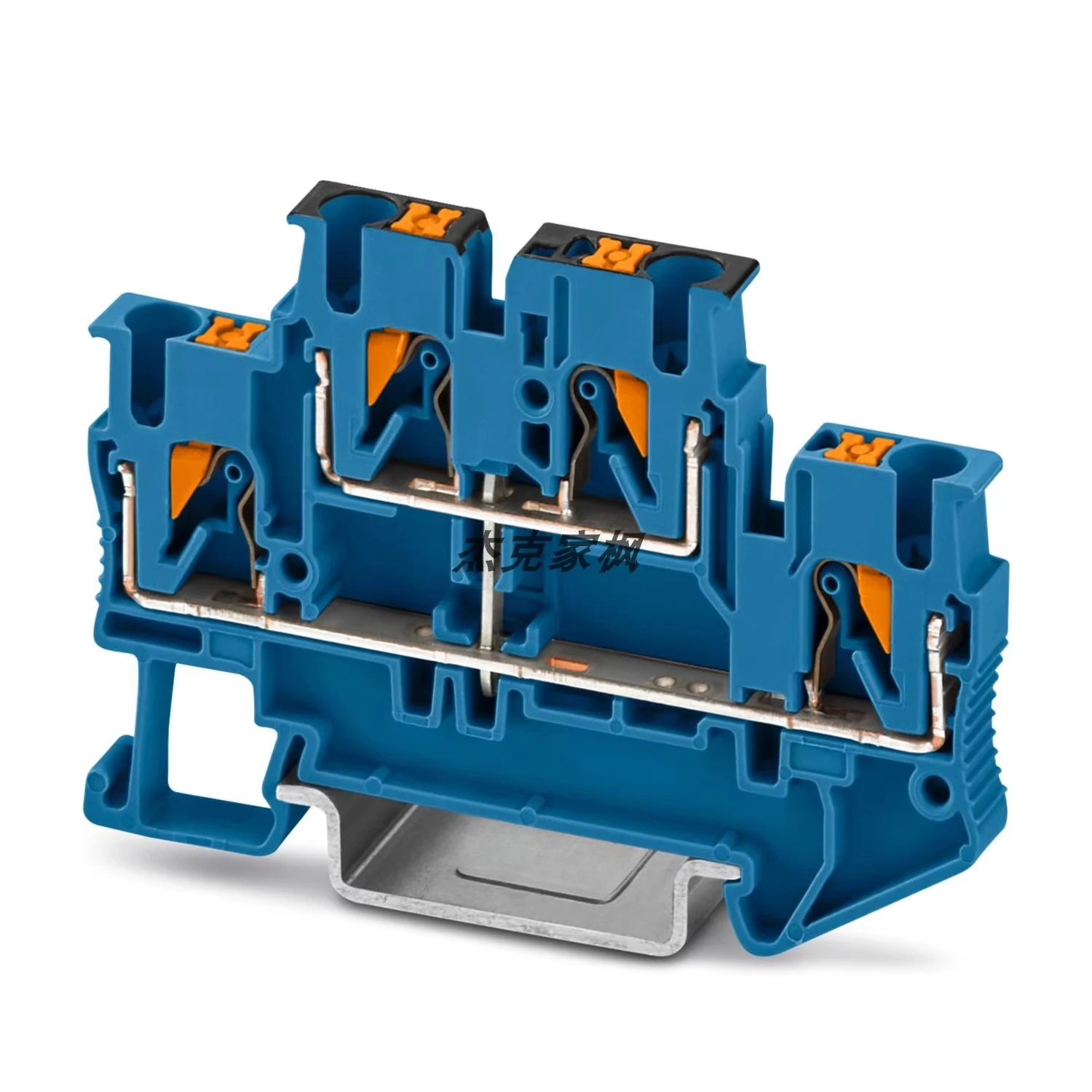 3000715 PTTB 2.5-PV BU blue double-layer terminal block, upper and lower conduction