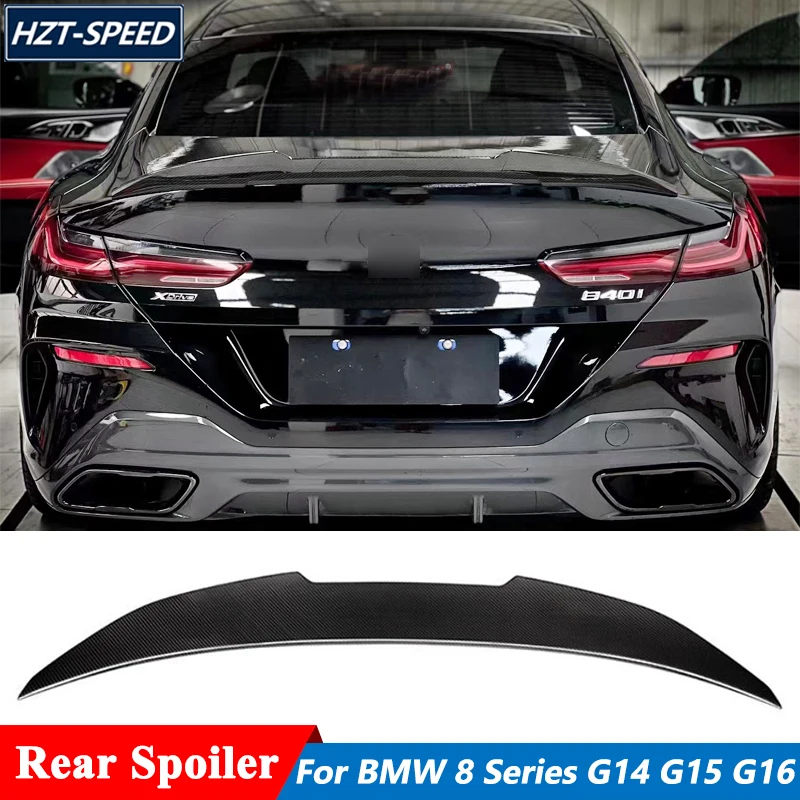 

PM Style Dry Carbon Fiber Material Back Trunk Wing Rear Spoiler For BMW 8 Series G14 G15 G16 Sport Car Tuning 2019 Up