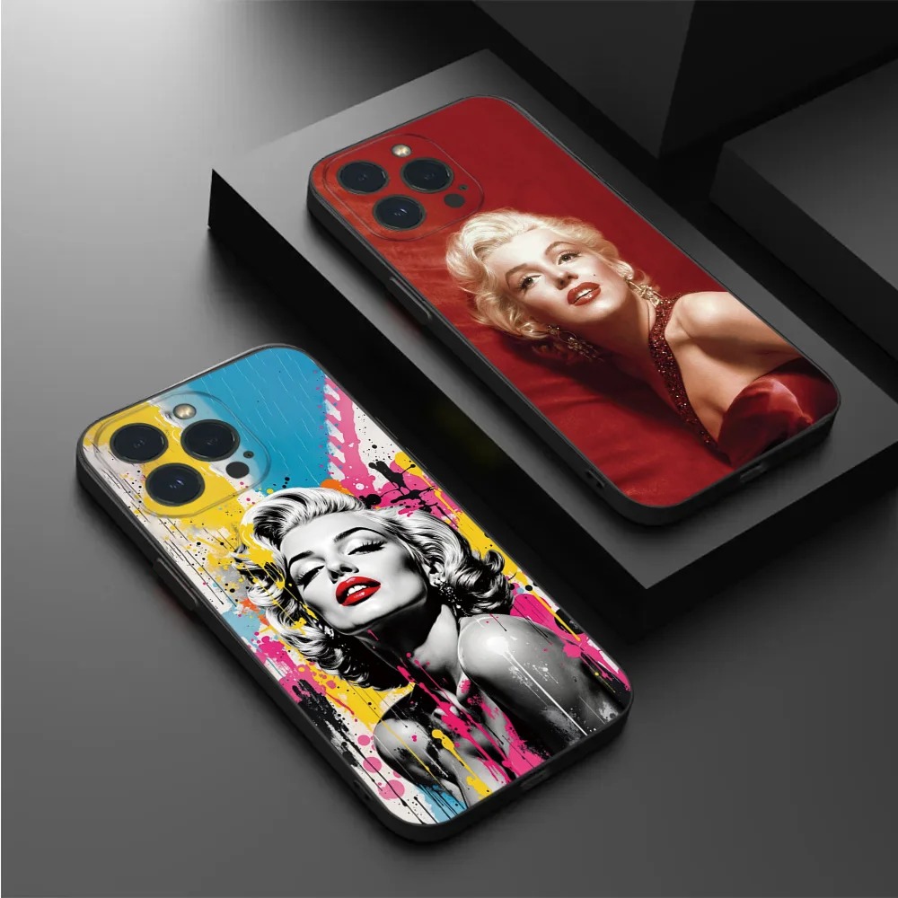Сексуальный чехол для телефона M-Marilyn Monroe IPhone 16 15 14 13 12 Mini 11 Pro XS Max X XR SE5 6 7 8 Plus мягкий Фото №3