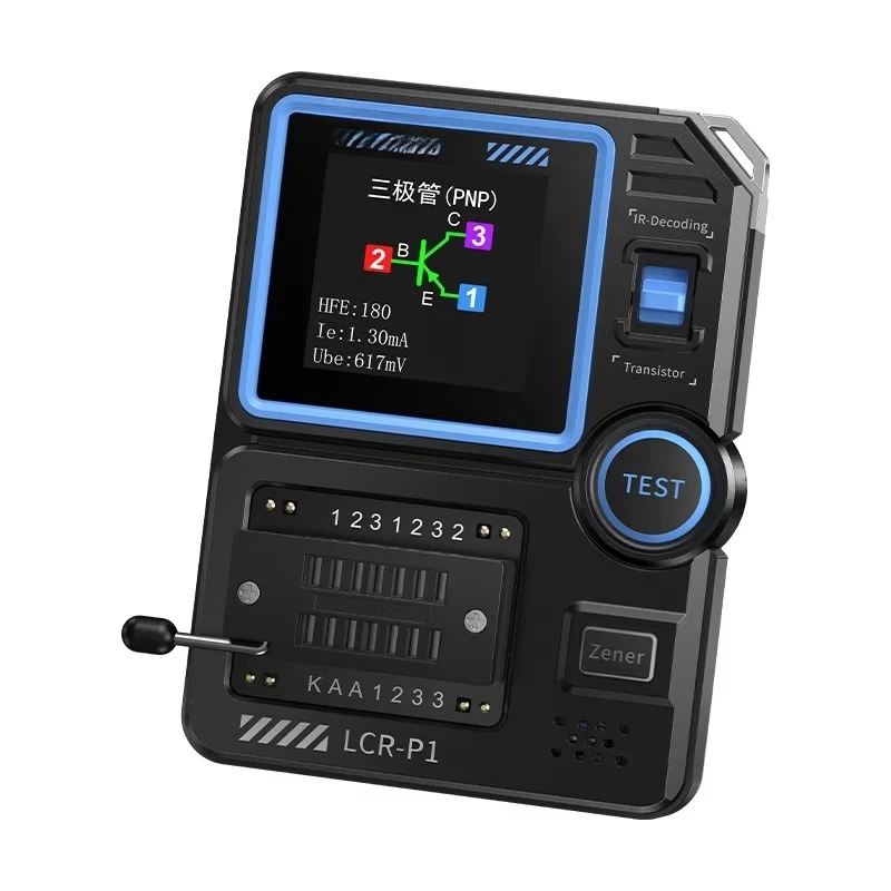 

Transistor tester diode transistor capacitance meter multi-function tester