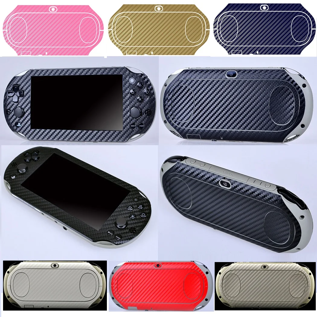 

7 Colours Carbon Fiber Vinyl Skin Sticker Protector for Sony PS vita PSV 2000 Skins Stickers PSV2000