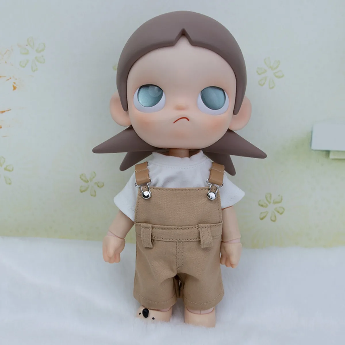 

Cute Overalls for Zsiga Gazi Doll 1/8 BJD Doll Clothes Adjustable Strap Pants for Jointed Action Figures Doll Accessories