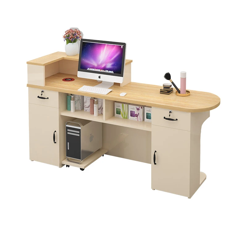 

custom.Modern luxury Front Reception Desk Cashier Checkout Counters Glitter Nail Salon Reception Desk Checkout Counter