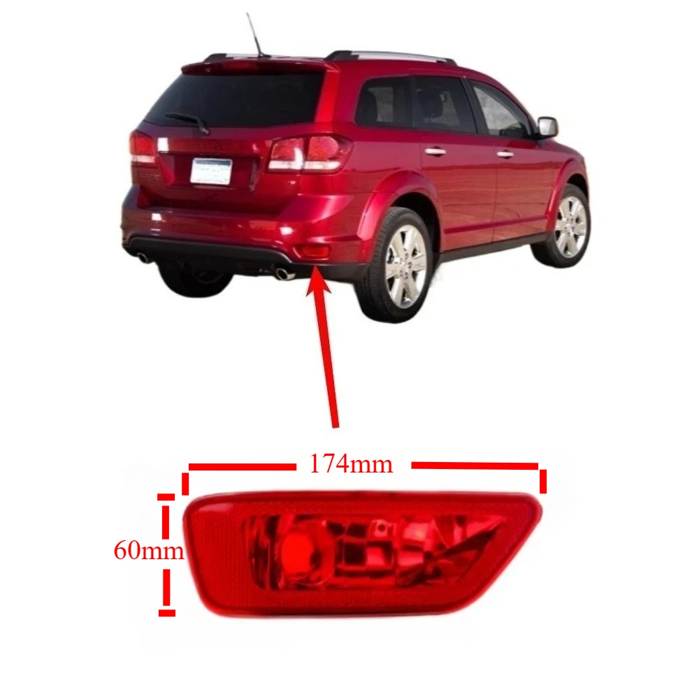 

L or R Rear Bumper Lamp for Jeep Compass Grand Cherokee 57010717ac Fog Lights for Dodge Journey 11-16 Reflector Housing