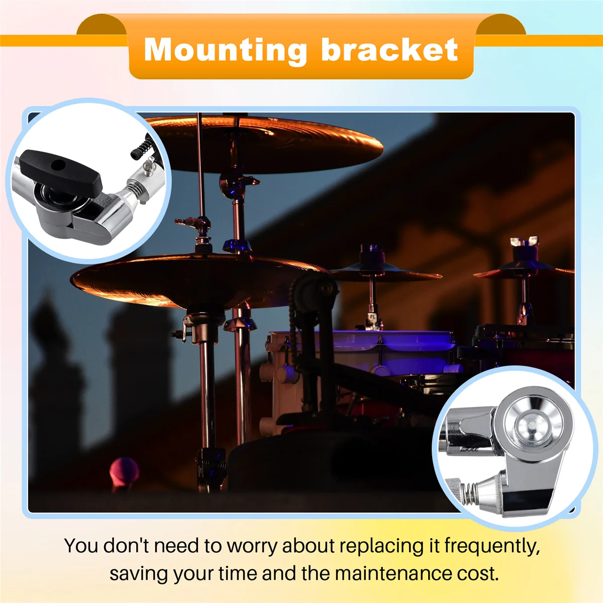 【New User-Coupon!】Cymbal Holder Foldable Stretchable Leg Jazz Drum Supplies Drum Hardware Professional Drum Parts Mount Holder