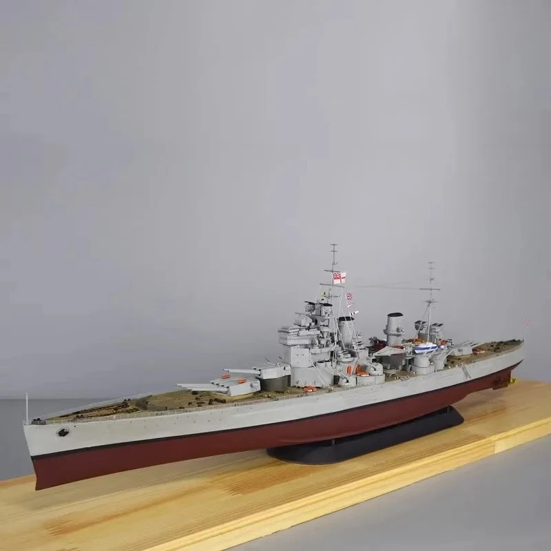New 1/350 Battleship Prince of Plastic Finished Model Static Ship Model Ornaments Boat Gift Nautical Collection Toy