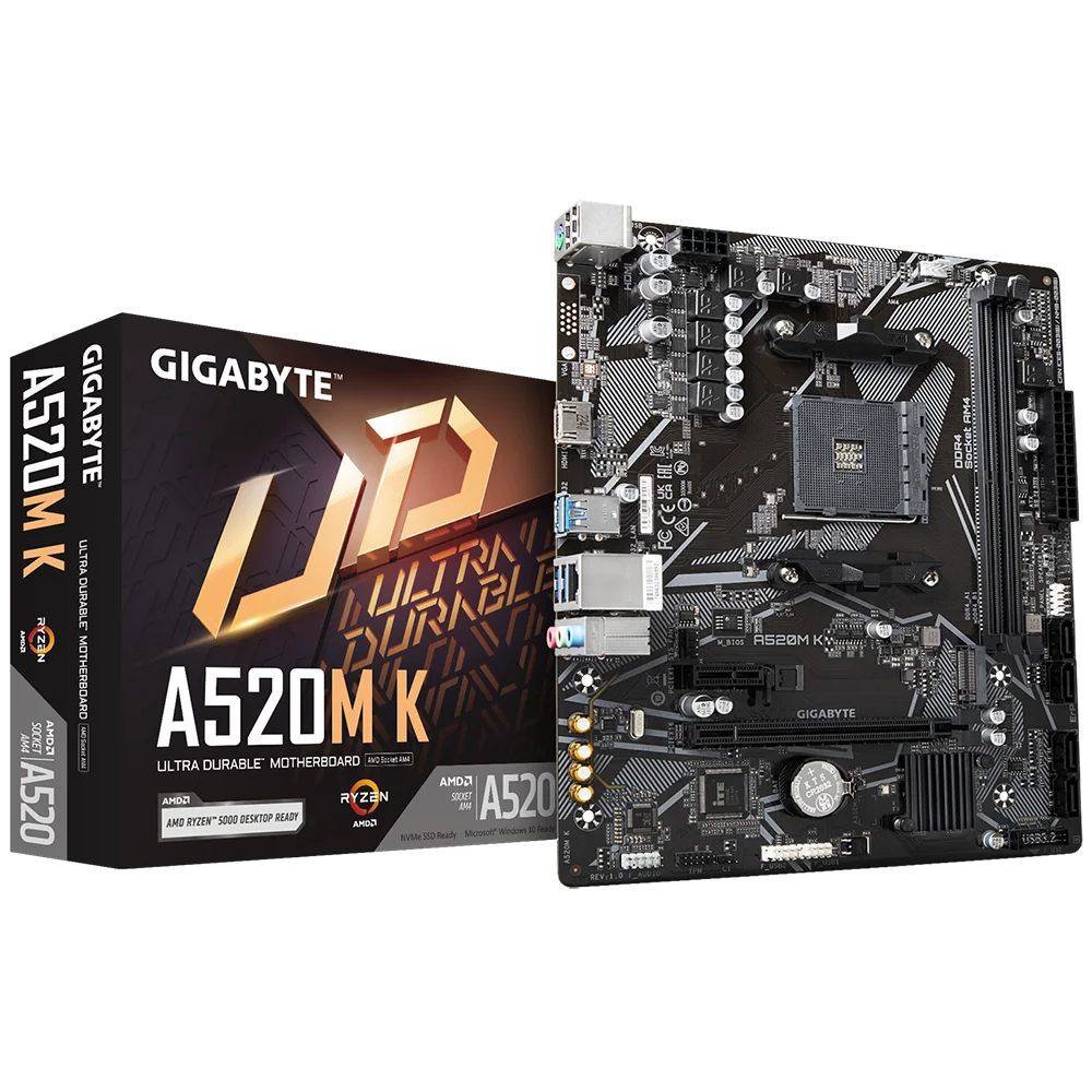 

Материнская плата GIGABYTE A520M K V2 AM4 Micro ATX
