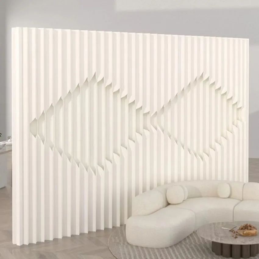 2M Height Creative Home Decor White Organ Paper Wall Screen Room Dividers Office Partition Removable Folding Baffle