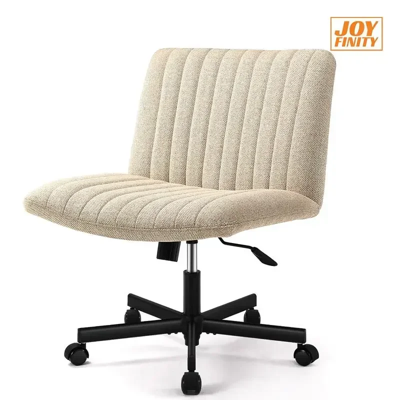 Joyfinity Home Criss Cross Chair Plus Size Criss Office Chair Sit Cross-legged Armless Swivel Home Modern Home Office Desk Chair