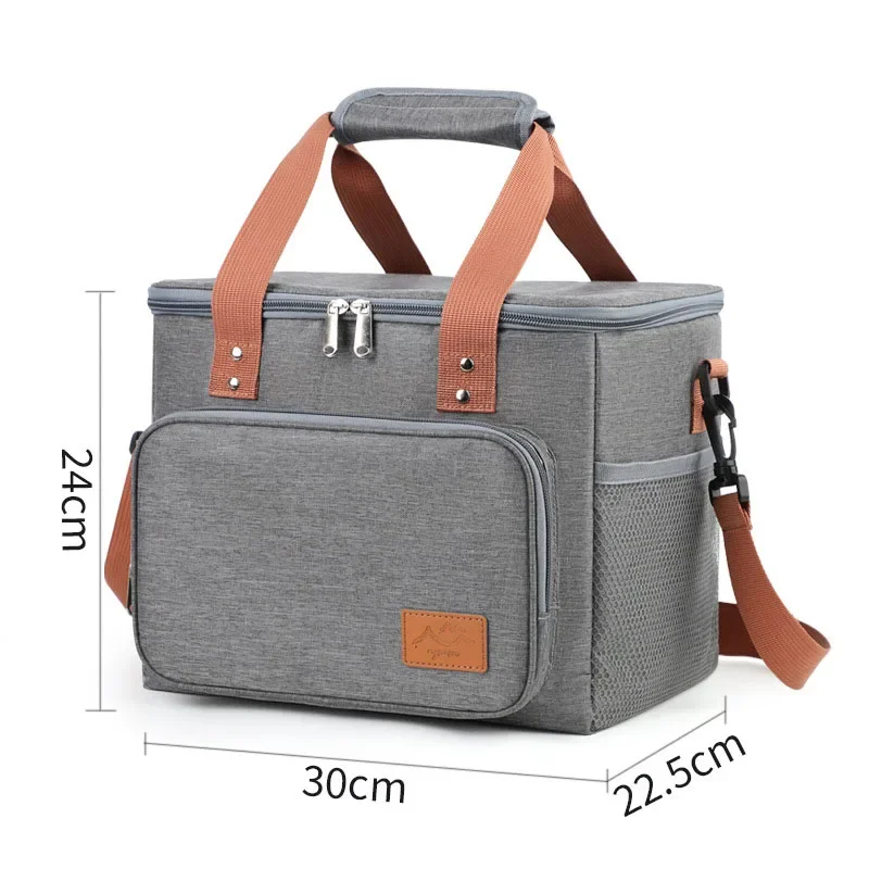 Large Capacity Insulated Lunch Bag - Waterproof And Portable For School And Office Keep Your Food Fresh And Delicious,Picnic Bag