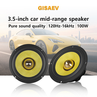 3.5 inches bullet guided mid-range speakers, car center speakers, luxury car two-way three-way 3-inch mid-range speakers