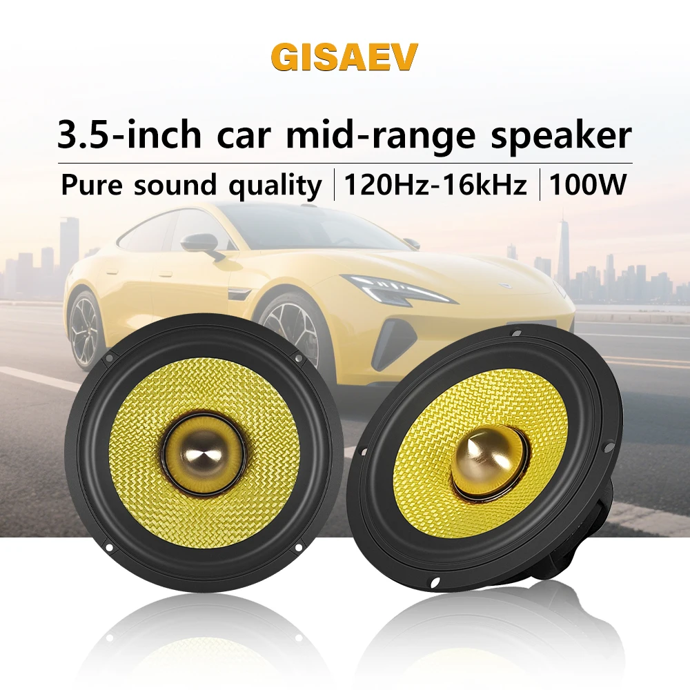 3.5 Inches Bullet Guided Mid-Range Speakers, Car Center Speakers, Luxury Car Two-Way Three-Way 3-Inch Mid-Range Speakers