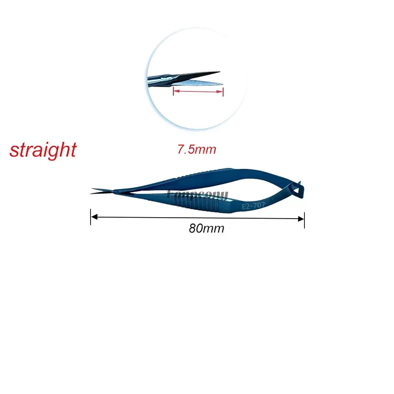 กรรไกรแวนนาสสำหรับทำแคปซูโลโมเตอริยิสและคอนเนอร์รีคอนเนคตาขนาด 9.5 ซม. 8.0 ซม.