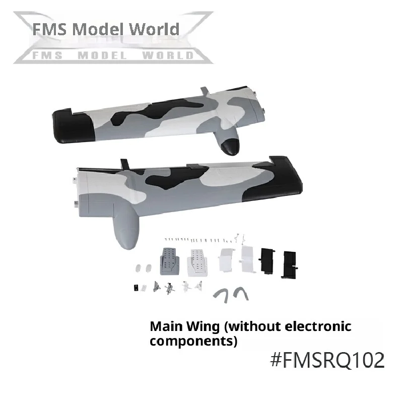 Fms 70mm A-10 V2 ensemble complet d'accessoires comprenant des ailes principales de Fuselage ensemble de train d'atterrissage à queue plate à queue verticale
