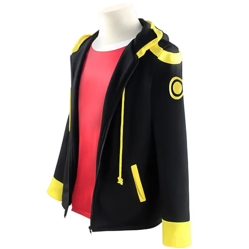 Cosplay Costume Mystic Messenger Saeyoung Choi Cosplay Zipper Jacket Red T-shirt Cosplay Anime Game Clothes