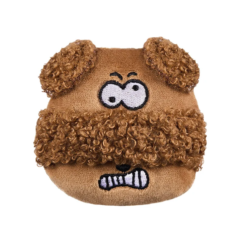 Soffio per cipria allargato e ispessito Cuscini in spugna per cipria compatta Soffio per cipria per cani in peluche Strumenti per soffio per trucco di bellezza per il viso