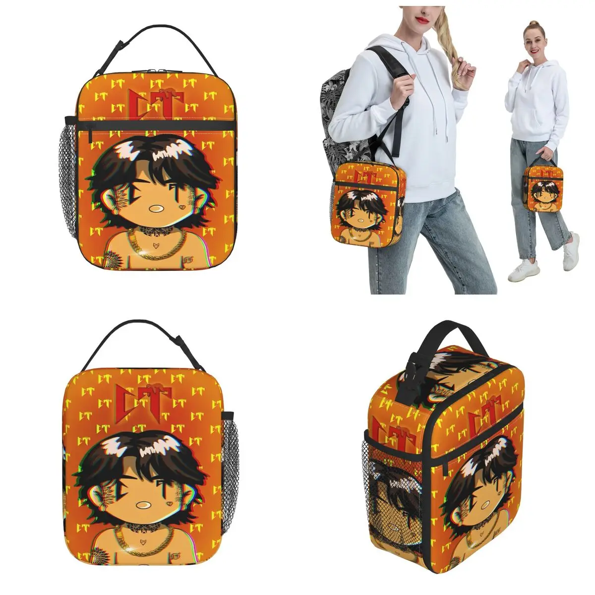 Natanael Cano Hip Hop Rapper Insulated Lunch Bag Storage Food Box Portable Cooler Thermal Lunch Boxes For Travel