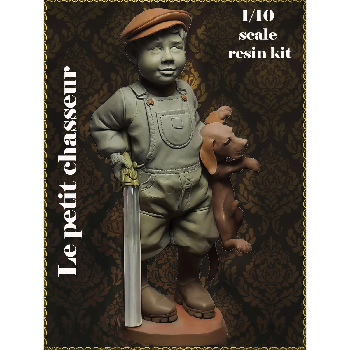 1/10 scale resin unpainted model kit, (full body) Little Hunter unassembled and unpainted GK, 1731