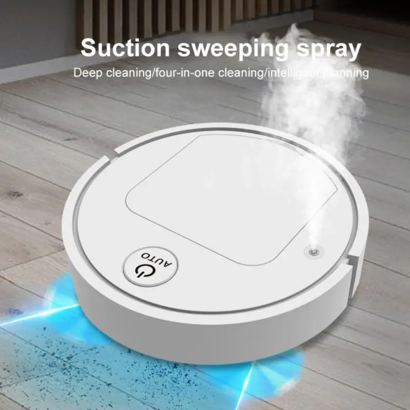 Fully Automatic 3-in-1 Smart Robot Vacuum Cleaner USB Charging Sweeping Dry Wet Mop Smart Home Floor Auto Dust Collection VIP