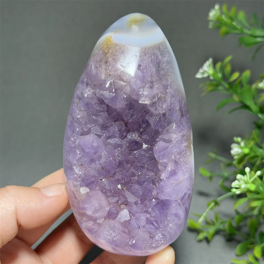 100% Natural Agate Crystal Cluster Free-Form Mineral Original Stone Crystal Energy Prayer Spiritual Meditation Home Decoration