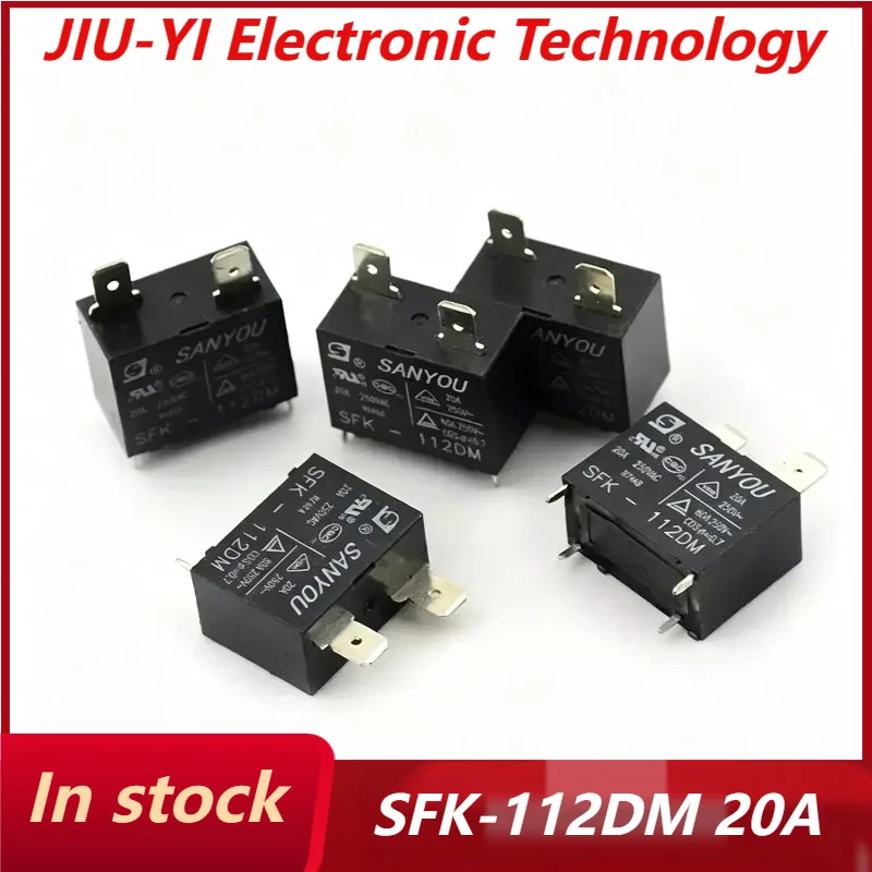 20PCS/Lot SANYOU Relays SFK-112DM Air Conditioner Relay Power Relay SFK 112DM 12VDC 20A 250VAC 4Pins 1H Form A