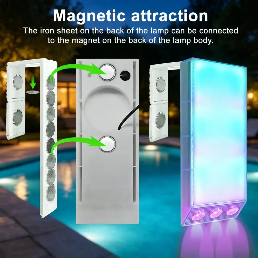 

Pool Party Light Solar Swimming Pool Light with Remote Ip68 Waterproof Led Lamp Solar Powered Submersible Inground Above Ground